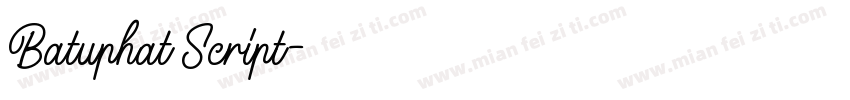 Batuphat Script字体转换